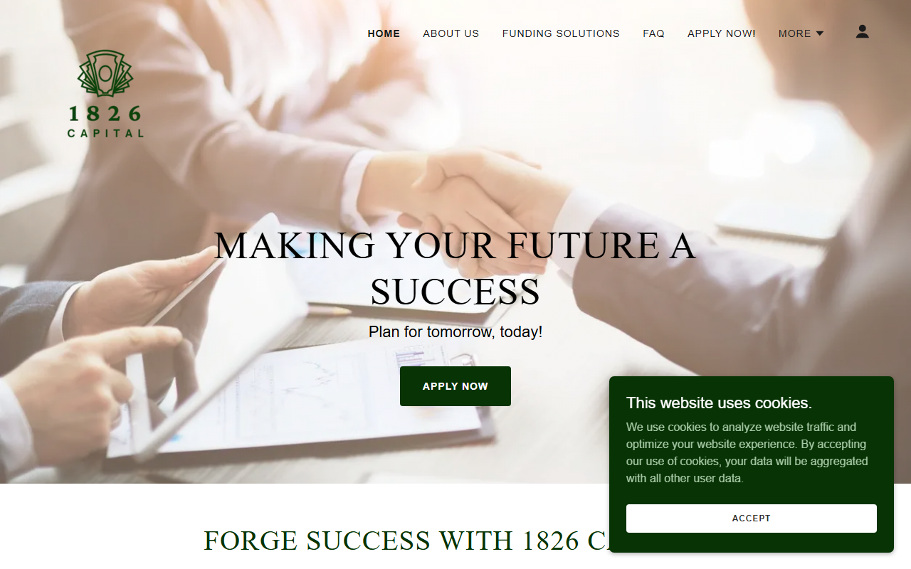 1826capital.com screenshot