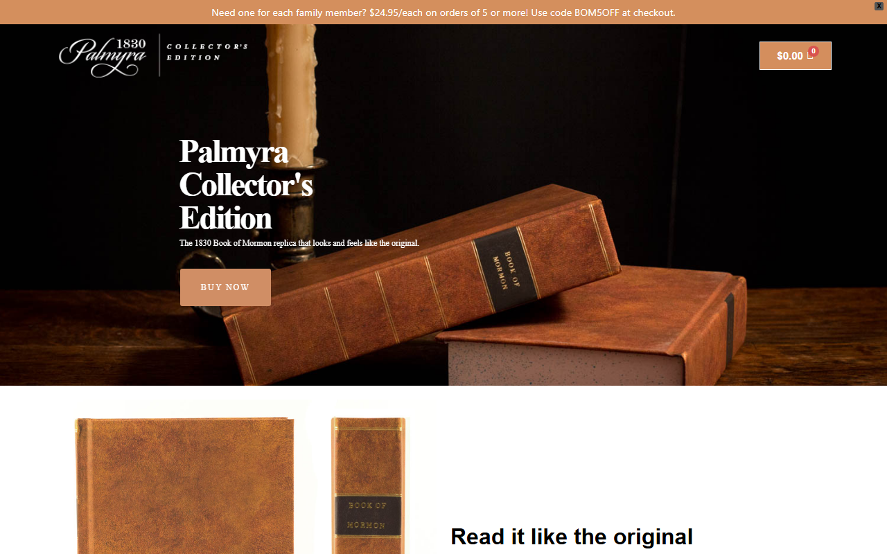 1830bookofmormon.com screenshot