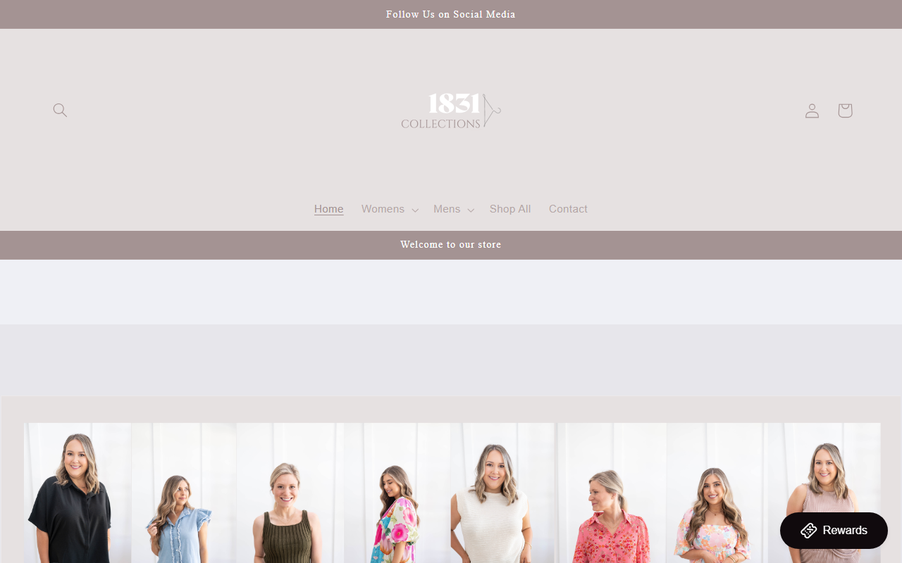 1831collections.com screenshot