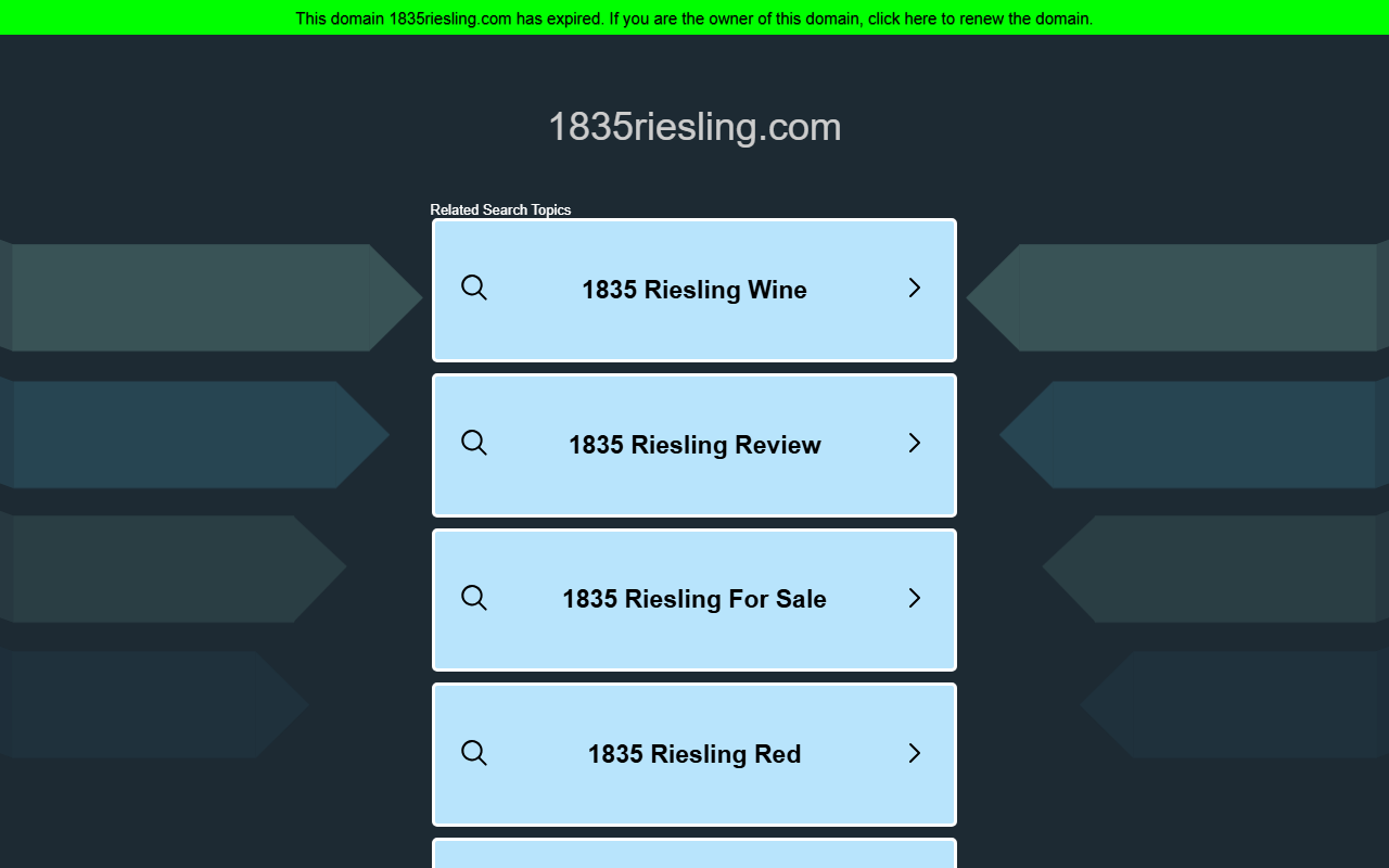 1835riesling.com screenshot