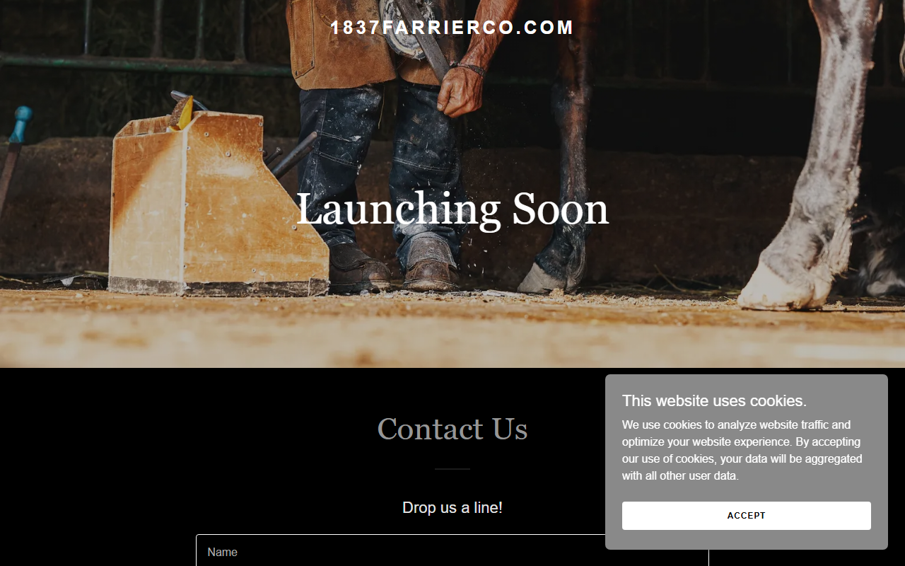 1837farrierco.com screenshot
