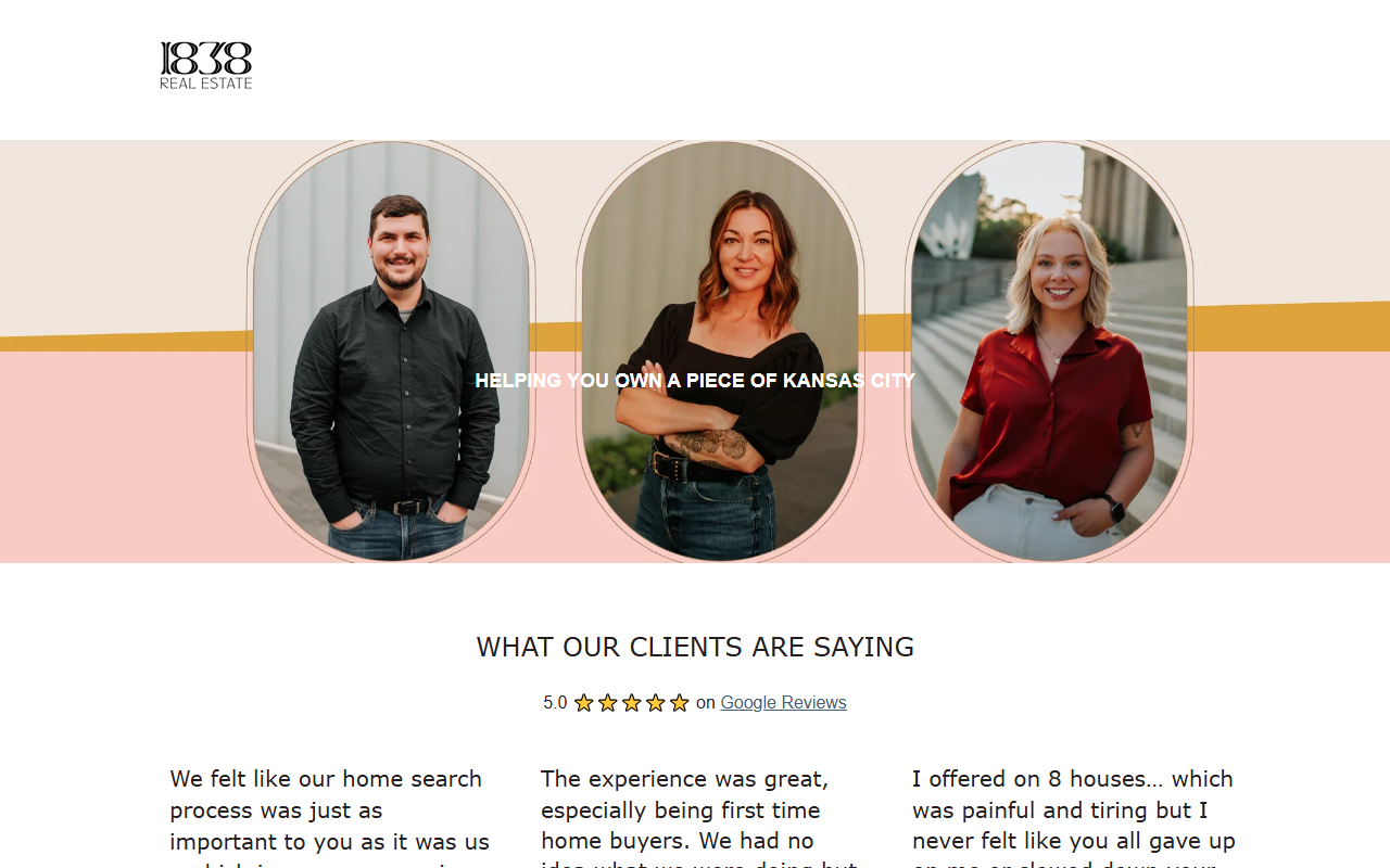 1838realestate.com screenshot
