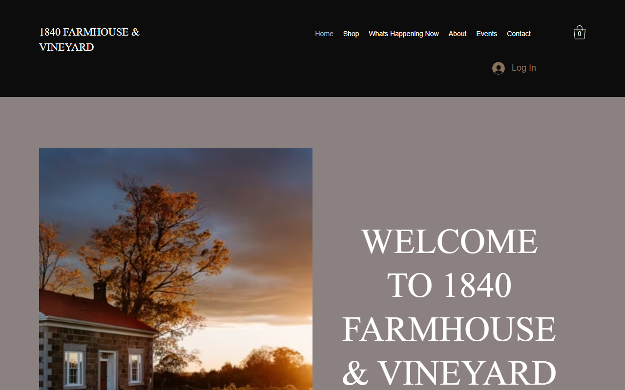 1840vineyard.com screenshot