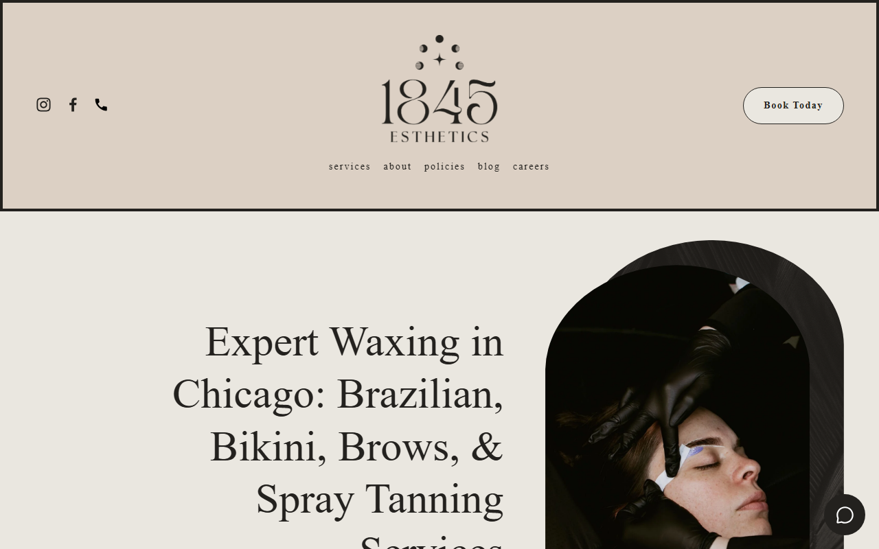 1845esthetics.com screenshot
