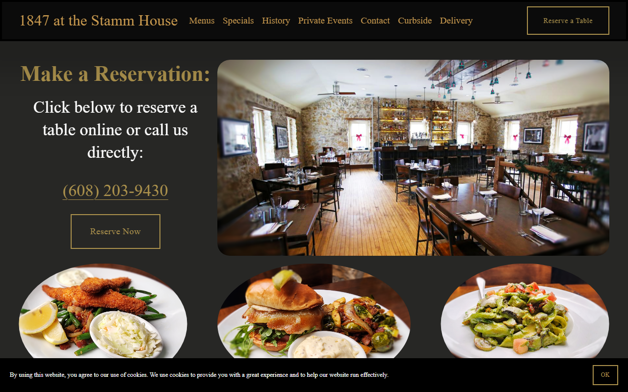 1847stammhouse.com screenshot