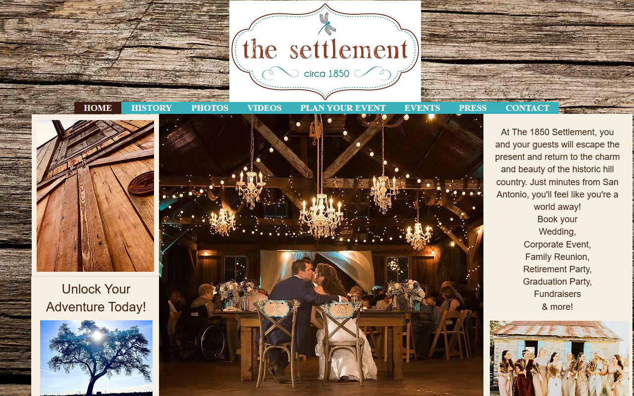 1850settlement.com screenshot