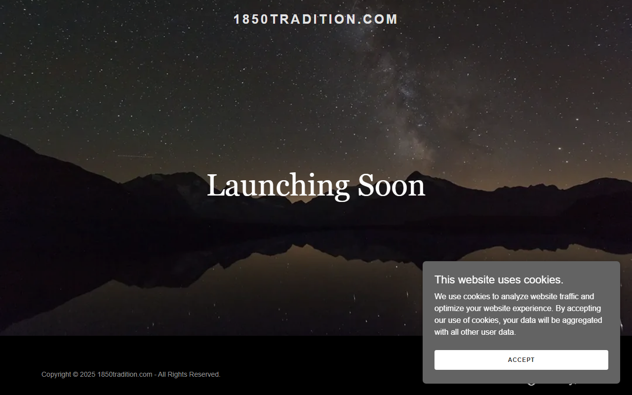 1850tradition.com screenshot
