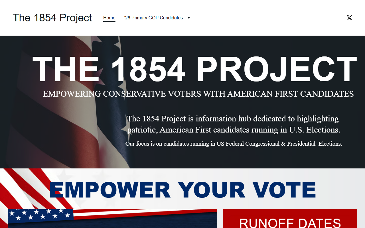 1854project.com screenshot