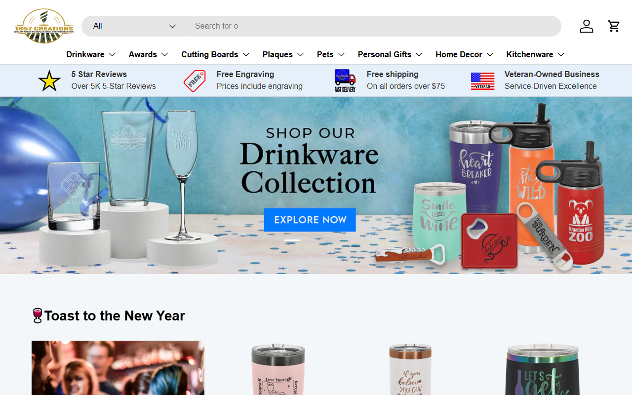 1857creations.com screenshot