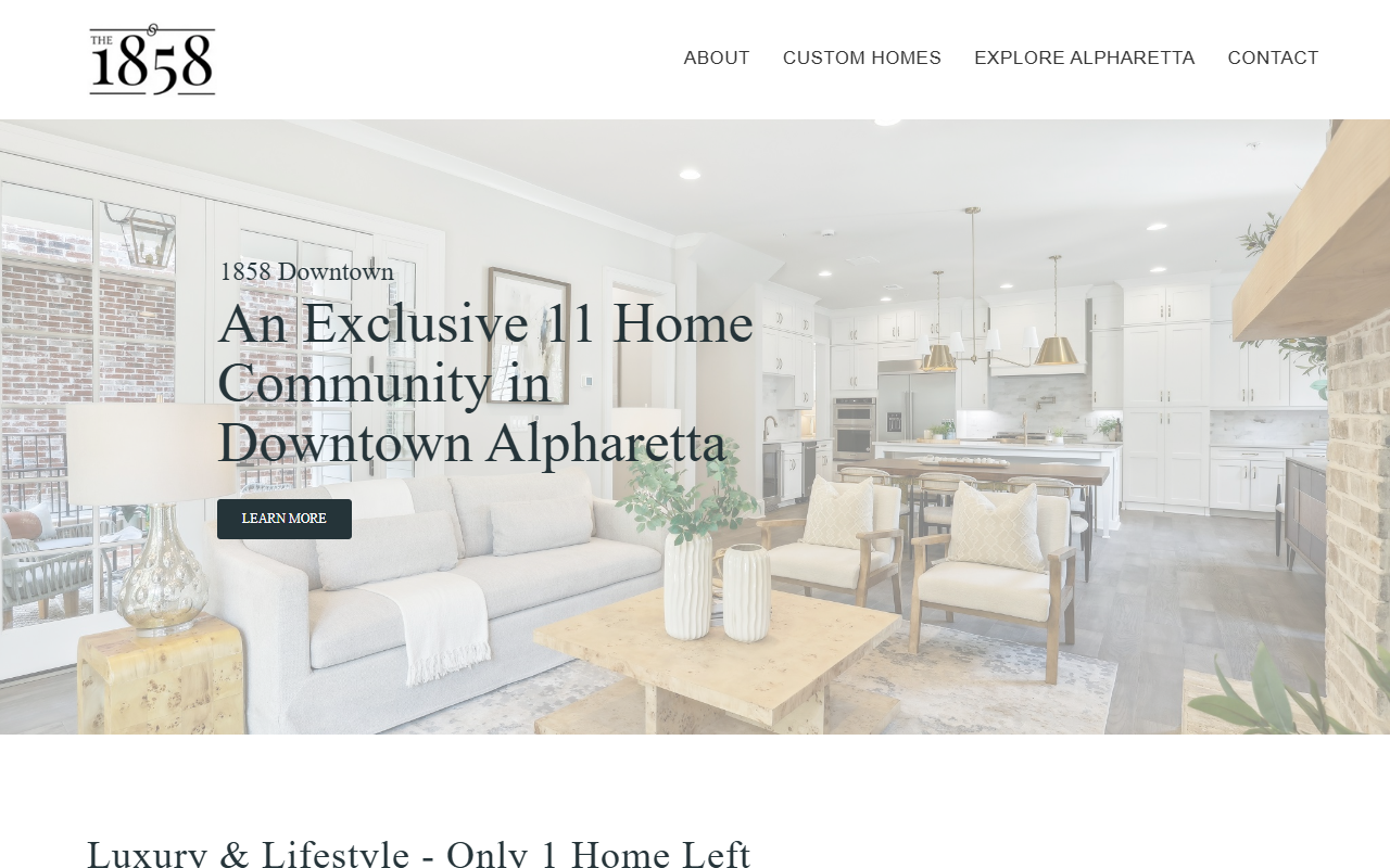 1858downtown.com screenshot