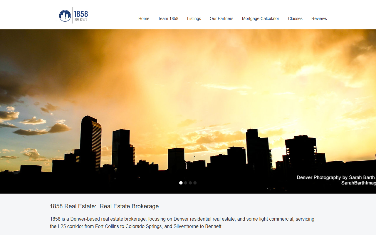 1858realestate.com screenshot