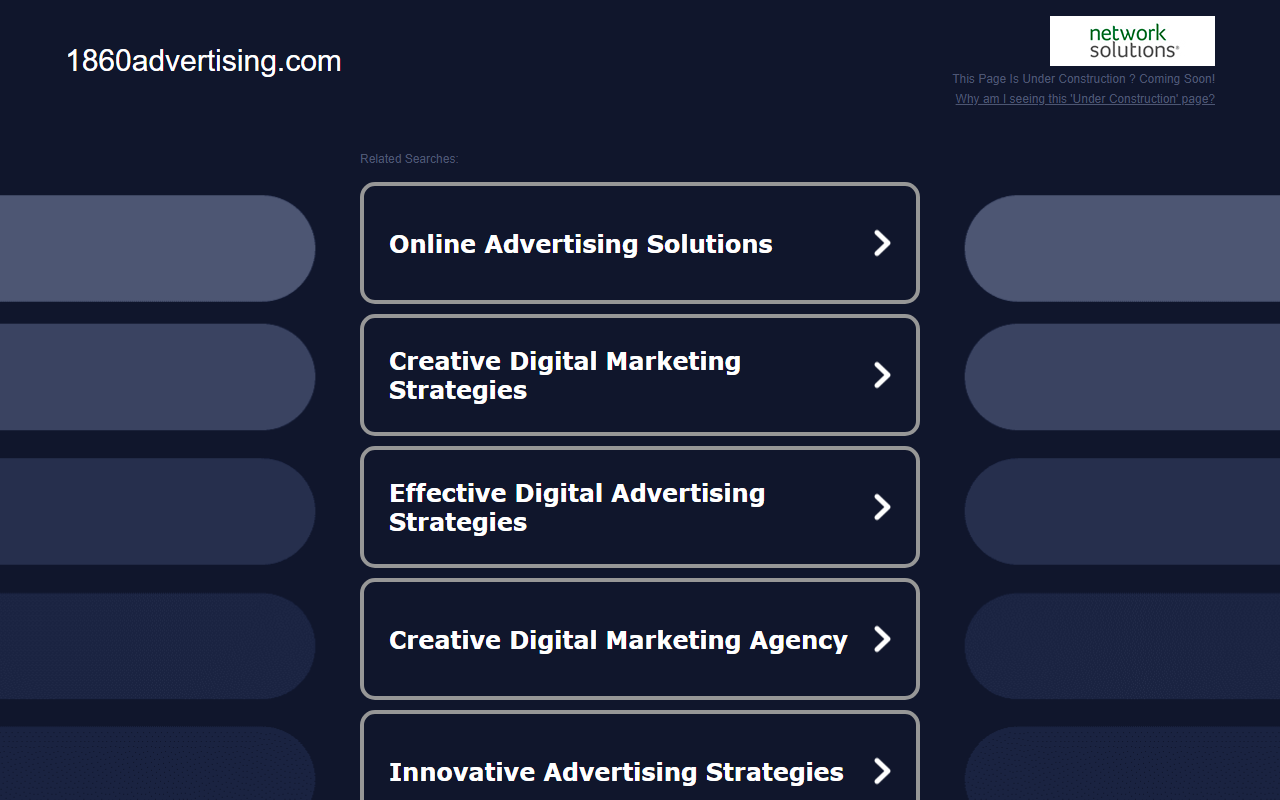 1860advertising.com screenshot