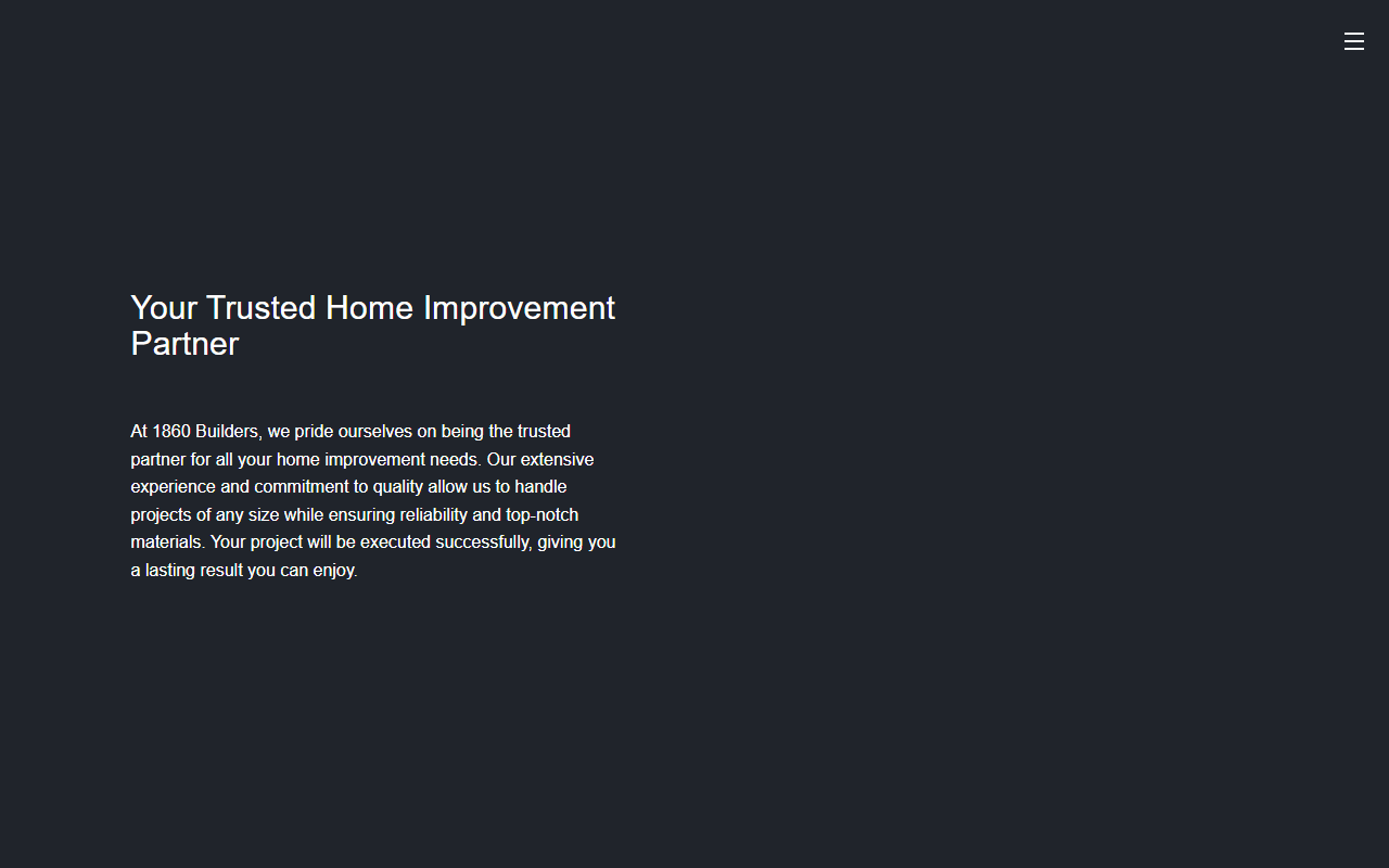 1860builders.com screenshot