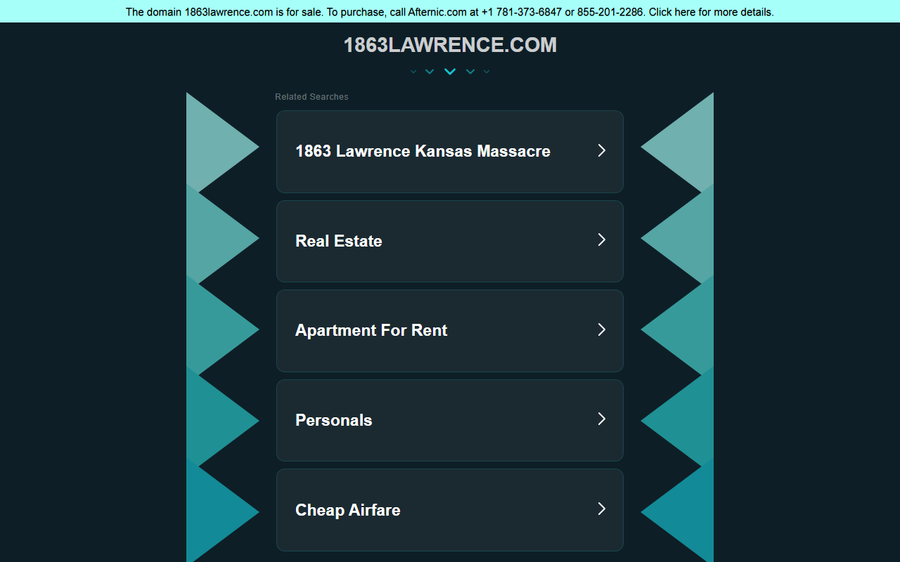 1863lawrence.com screenshot
