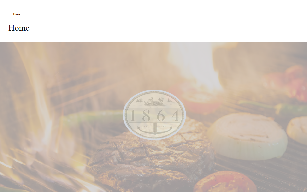 1864steakhouse.com screenshot