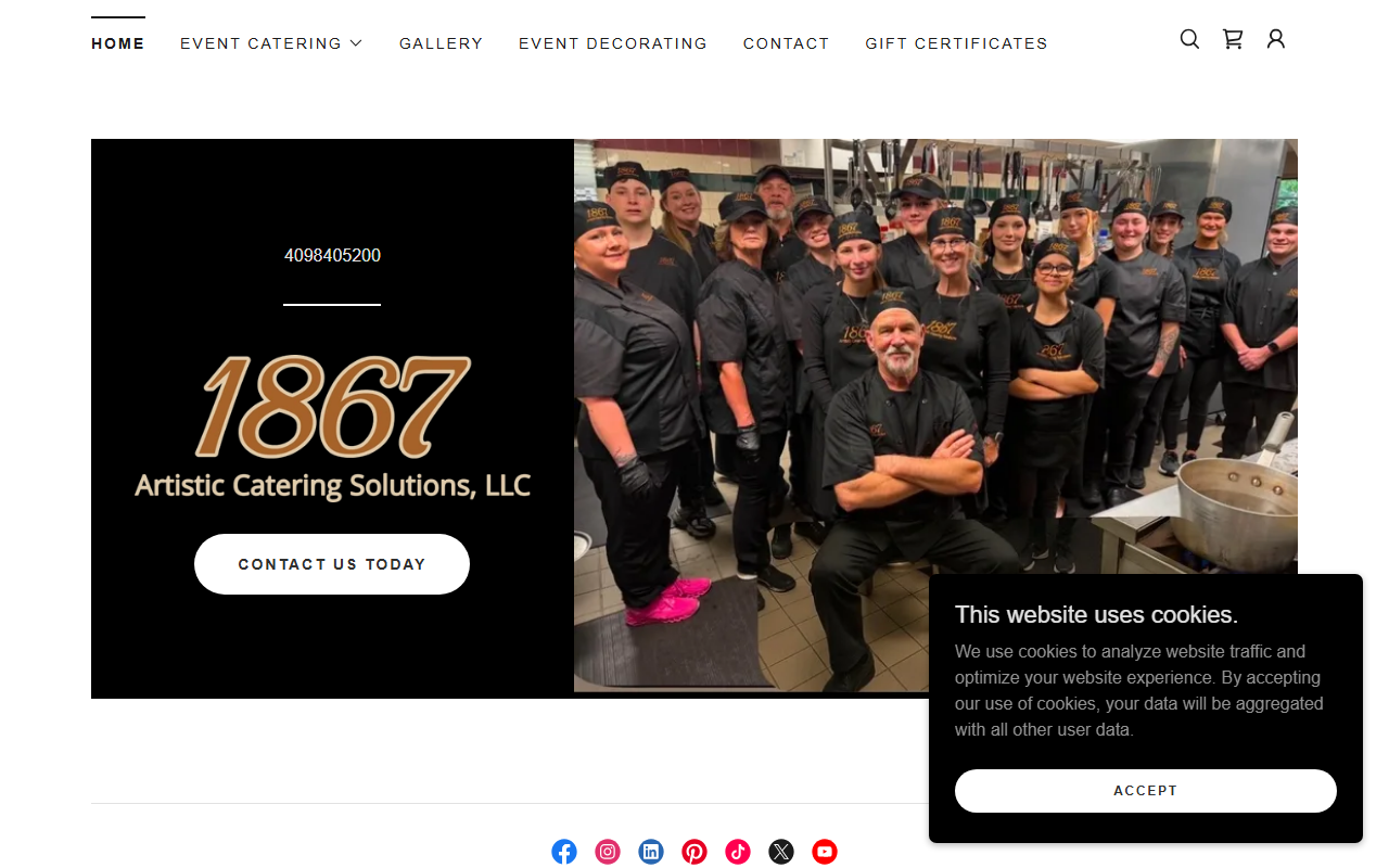 1867catering.com screenshot