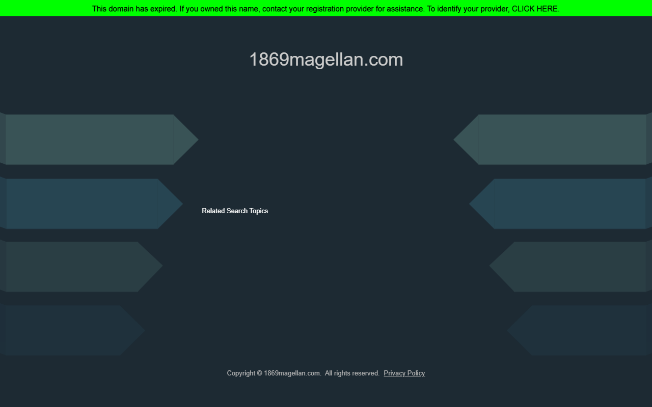 1869magellan.com screenshot