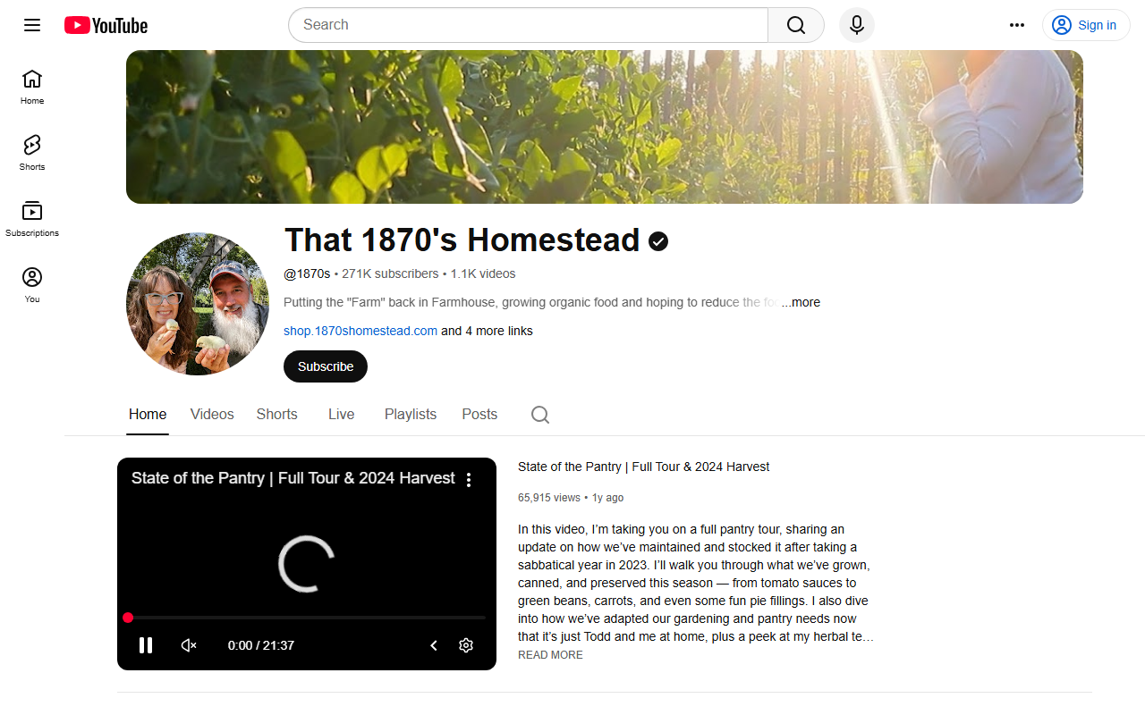 1870shomestead.com screenshot