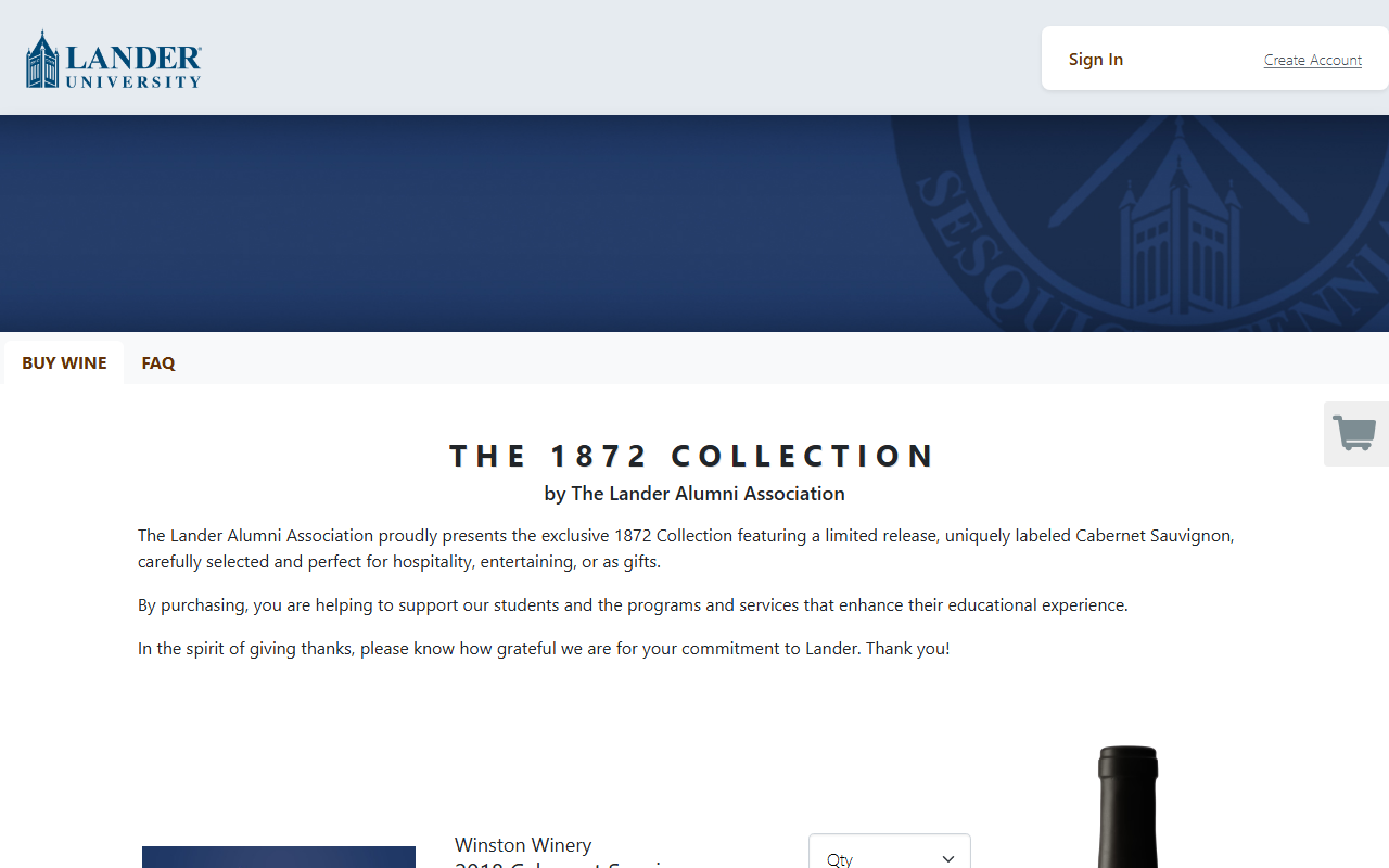 1872collection.com screenshot