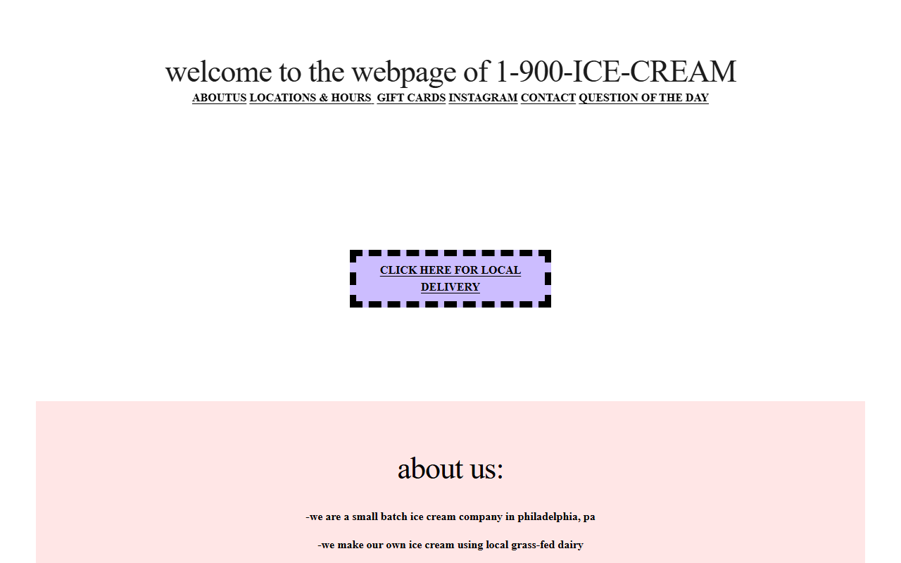 1900icecream.com screenshot