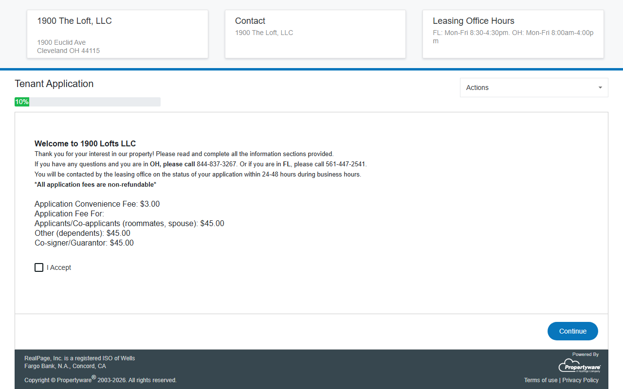 1900loftscle.com screenshot
