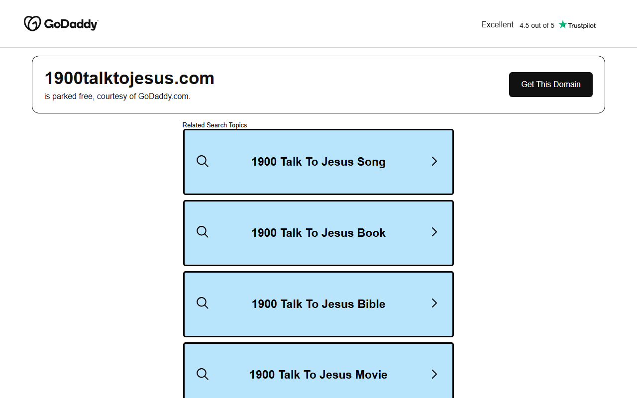 1900talktojesus.com screenshot