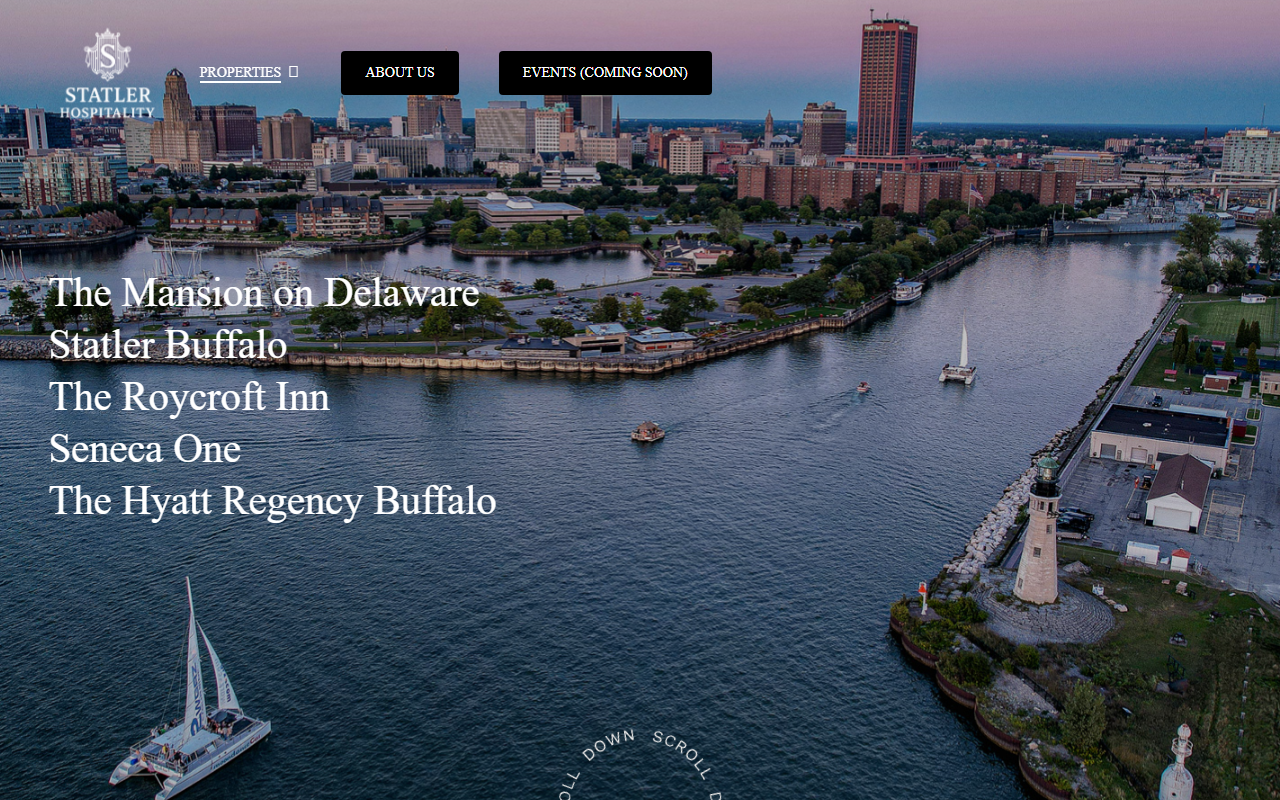 1901hospitality.com screenshot