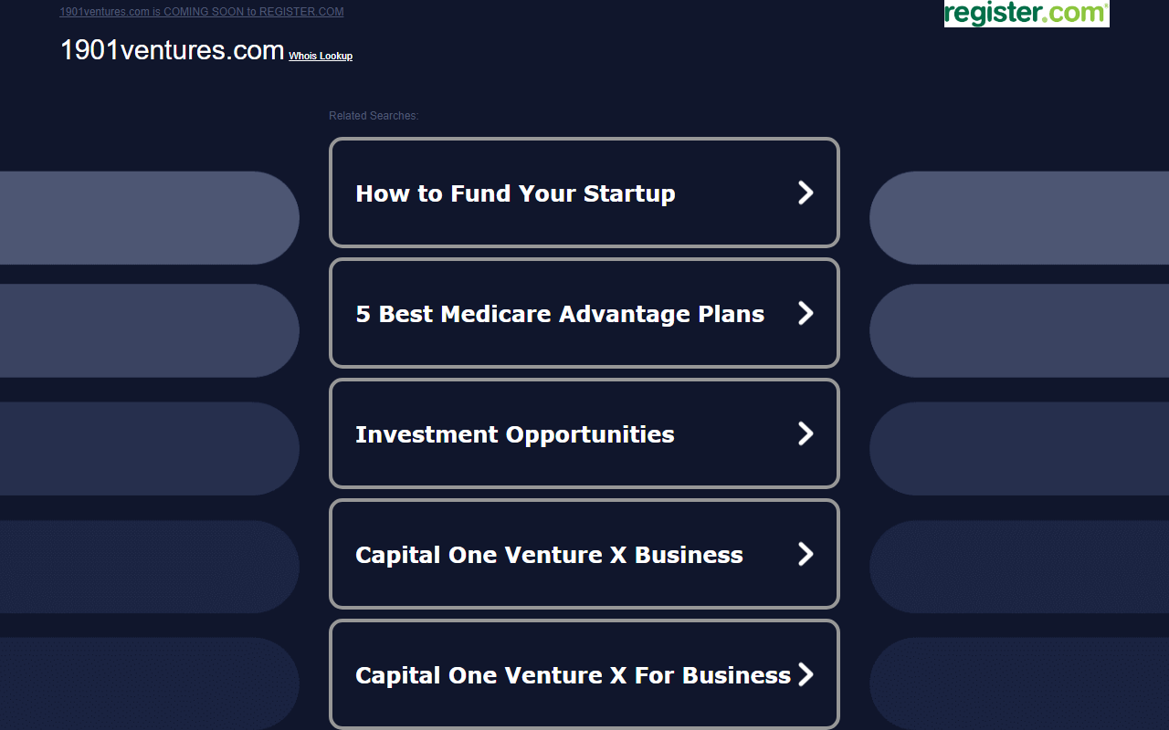 1901ventures.com screenshot