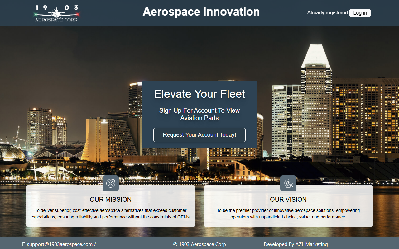 1903aerospace.com screenshot