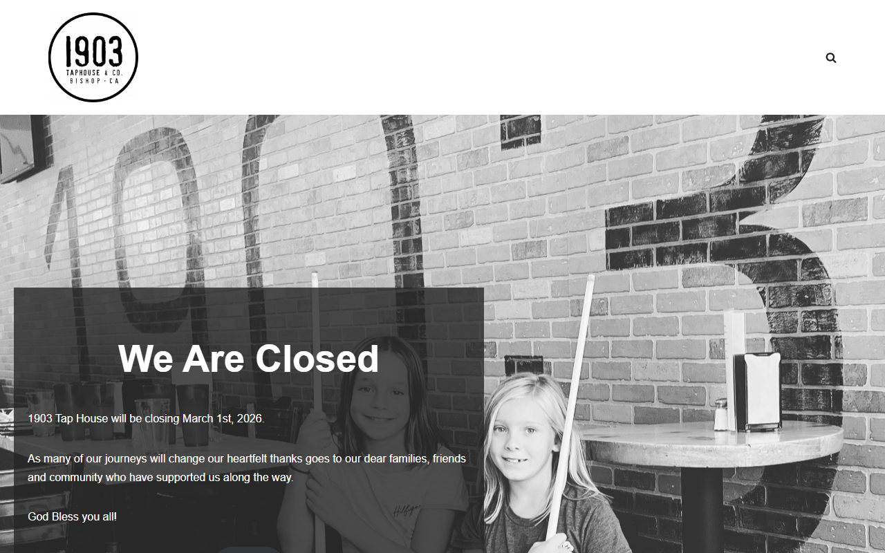 1903taphouse.com screenshot