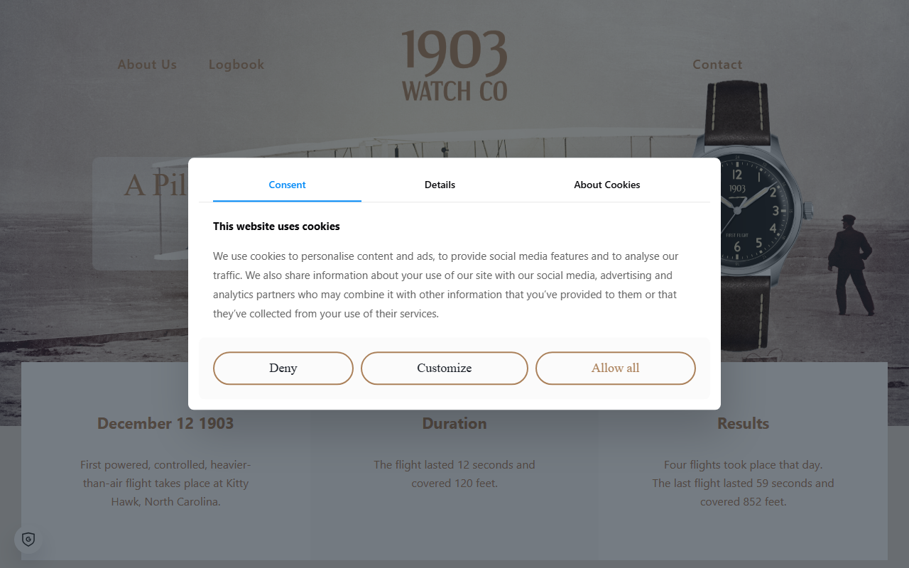 1903watchco.com screenshot