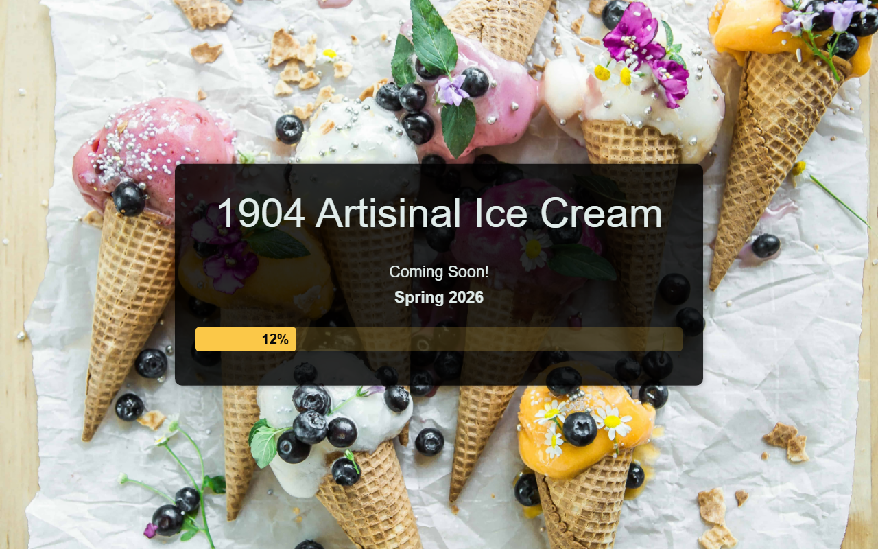 1904icecream.com screenshot