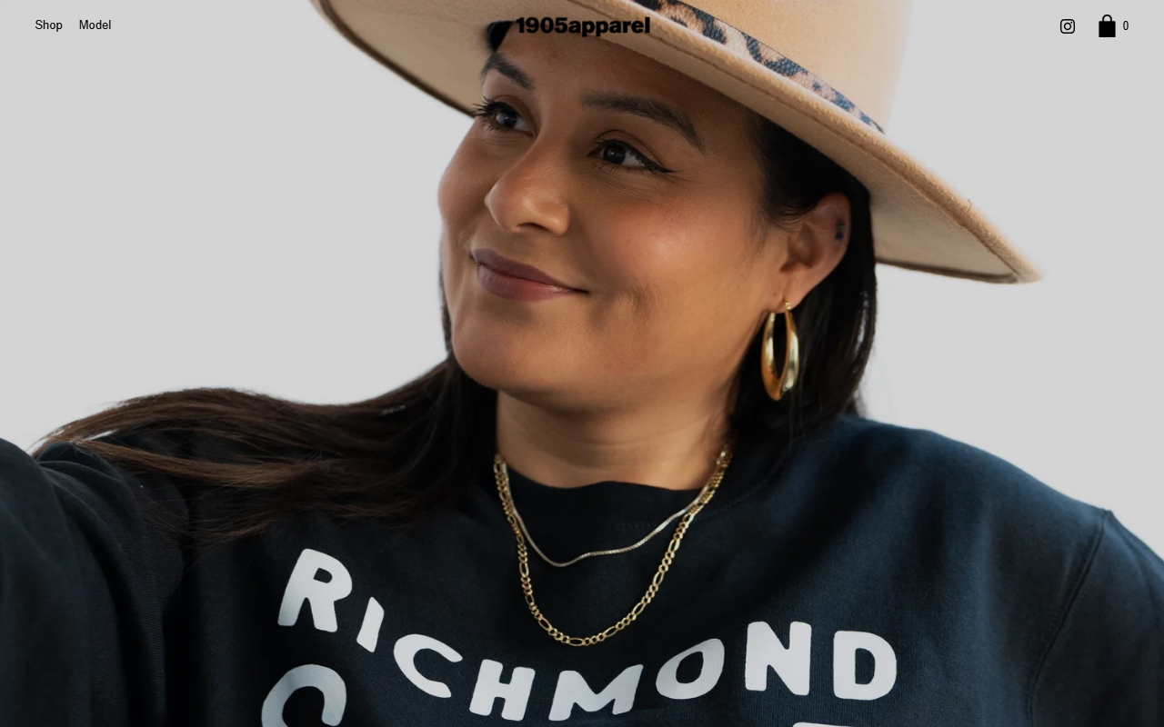 1905apparel.com screenshot