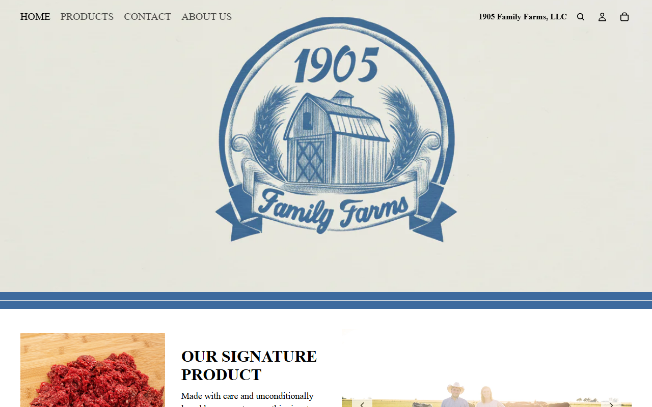 1905familyfarms.com screenshot