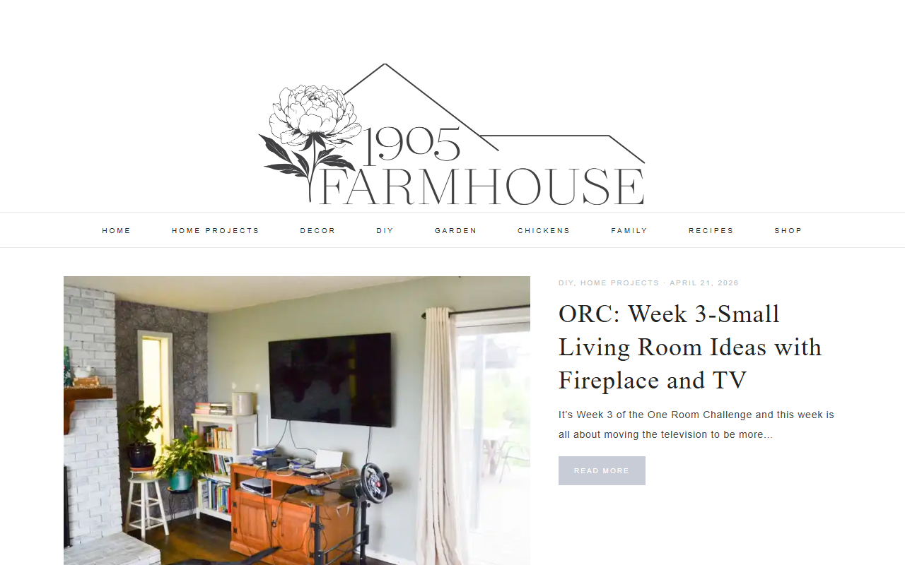 1905farmhouse.com screenshot