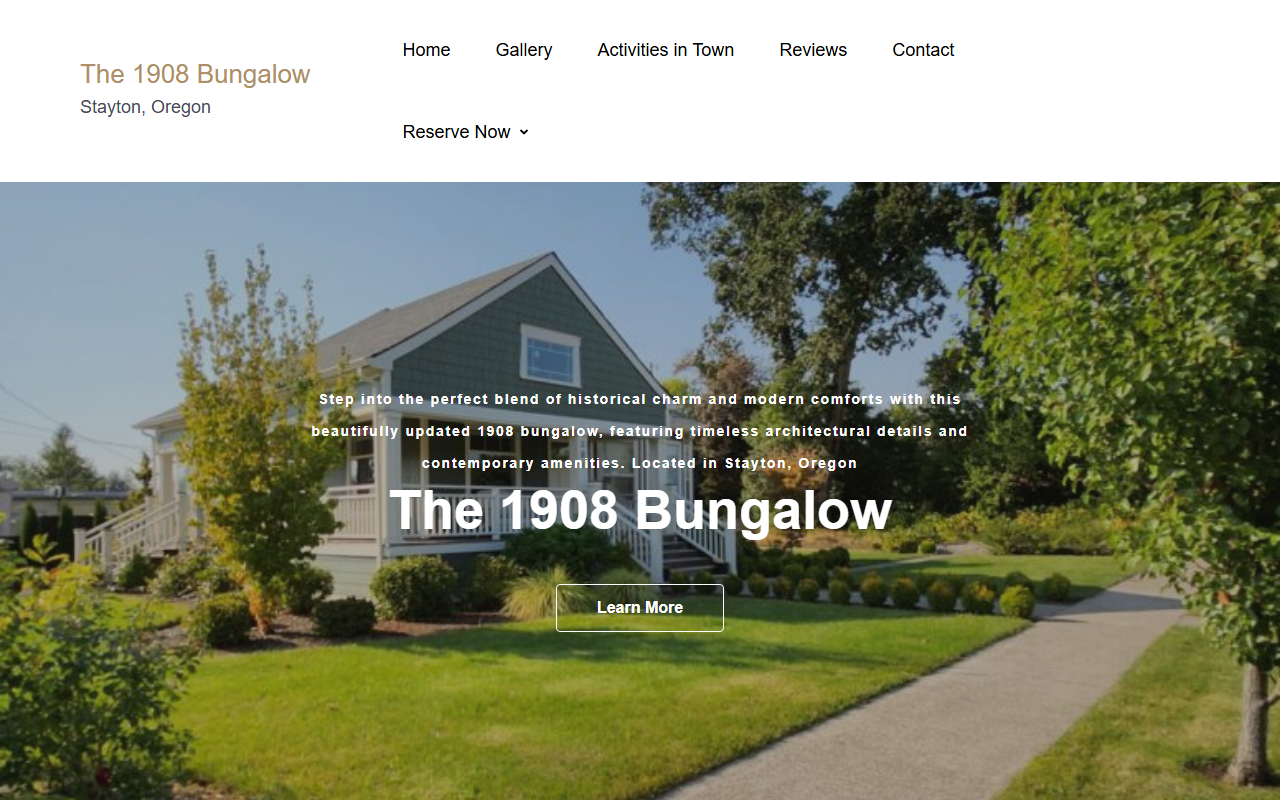 1908bungalow.com screenshot