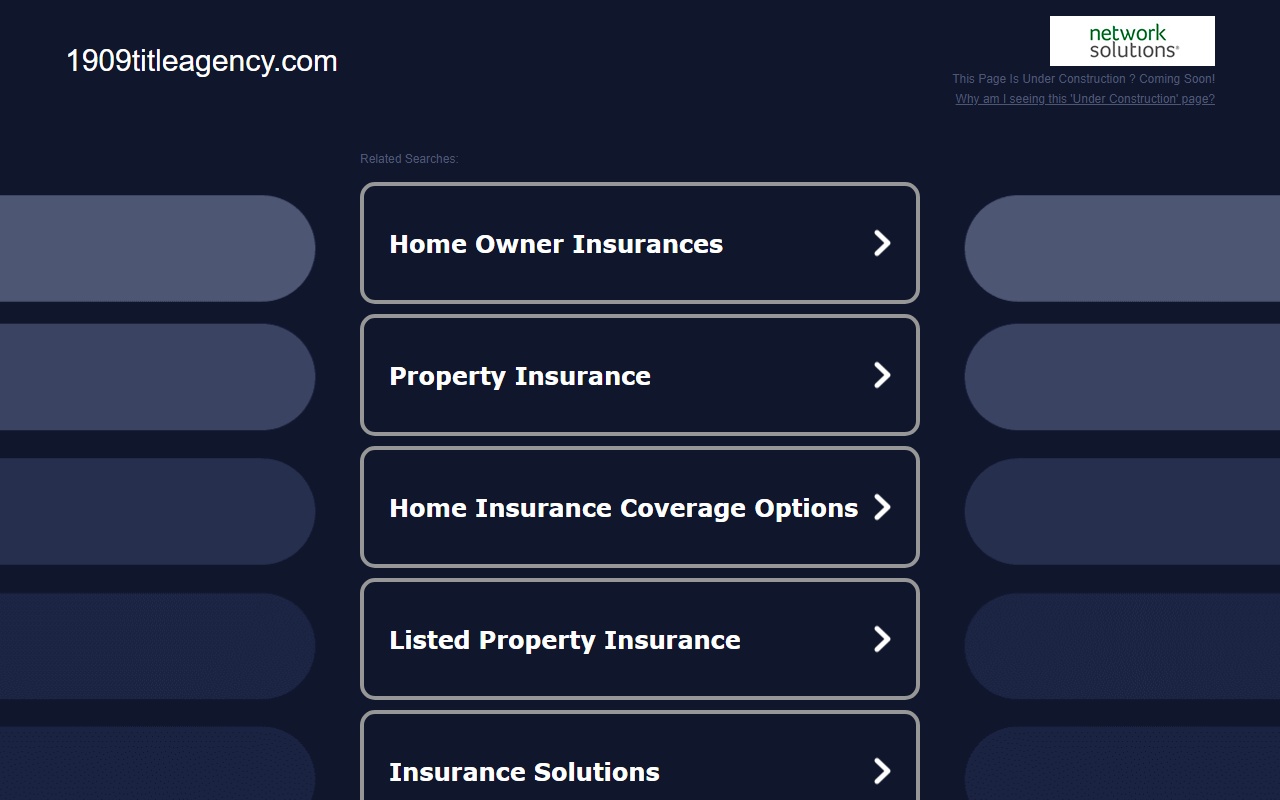 1909titleagency.com screenshot