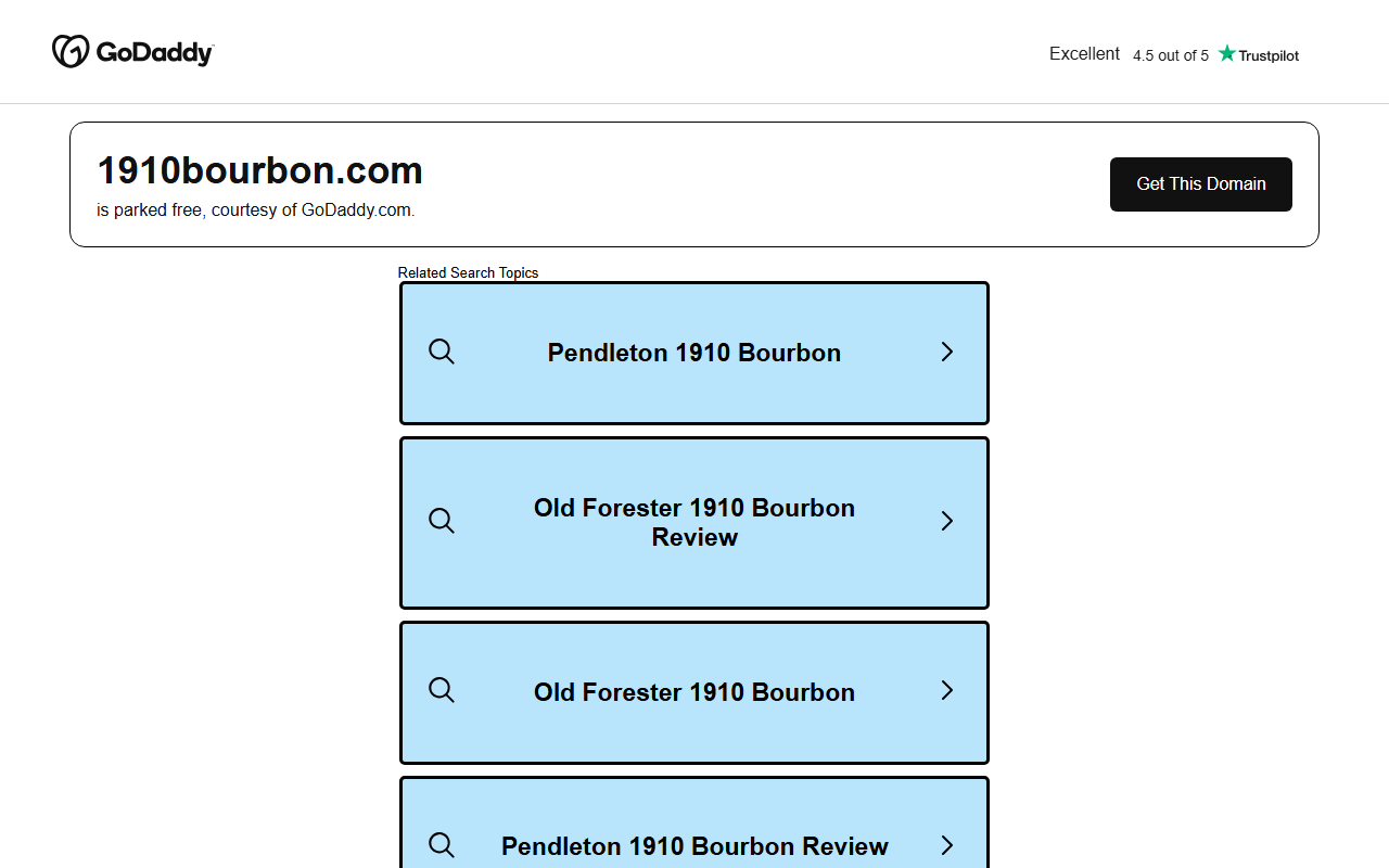 1910bourbon.com screenshot
