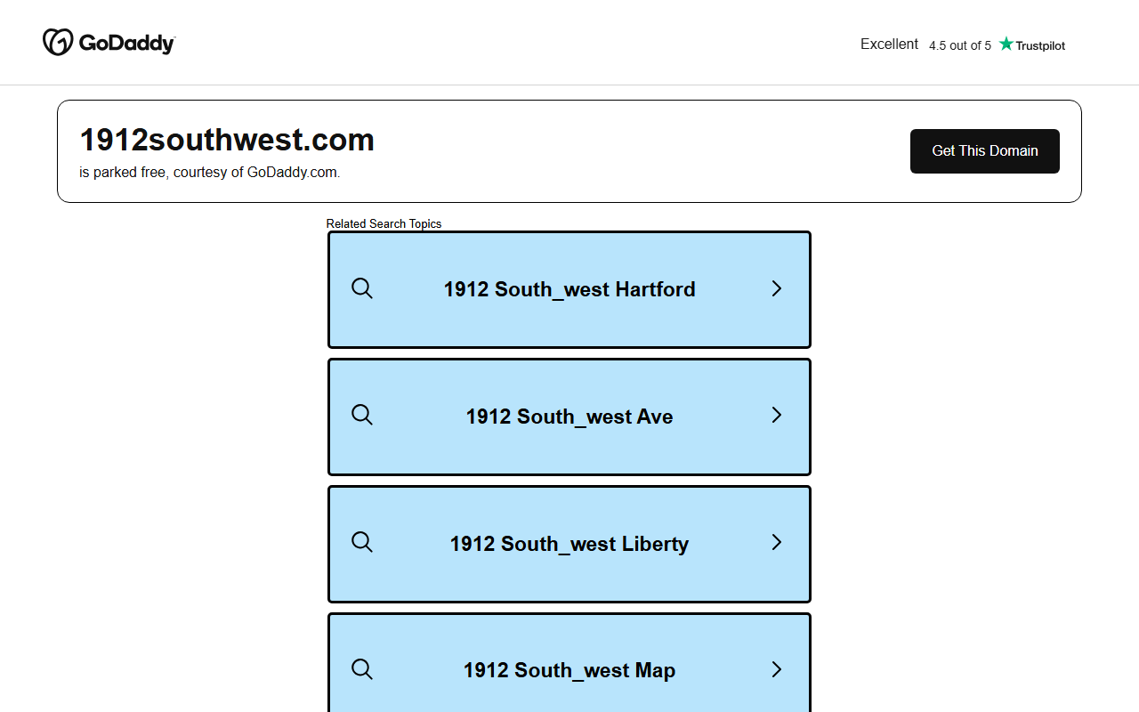 1912southwest.com screenshot