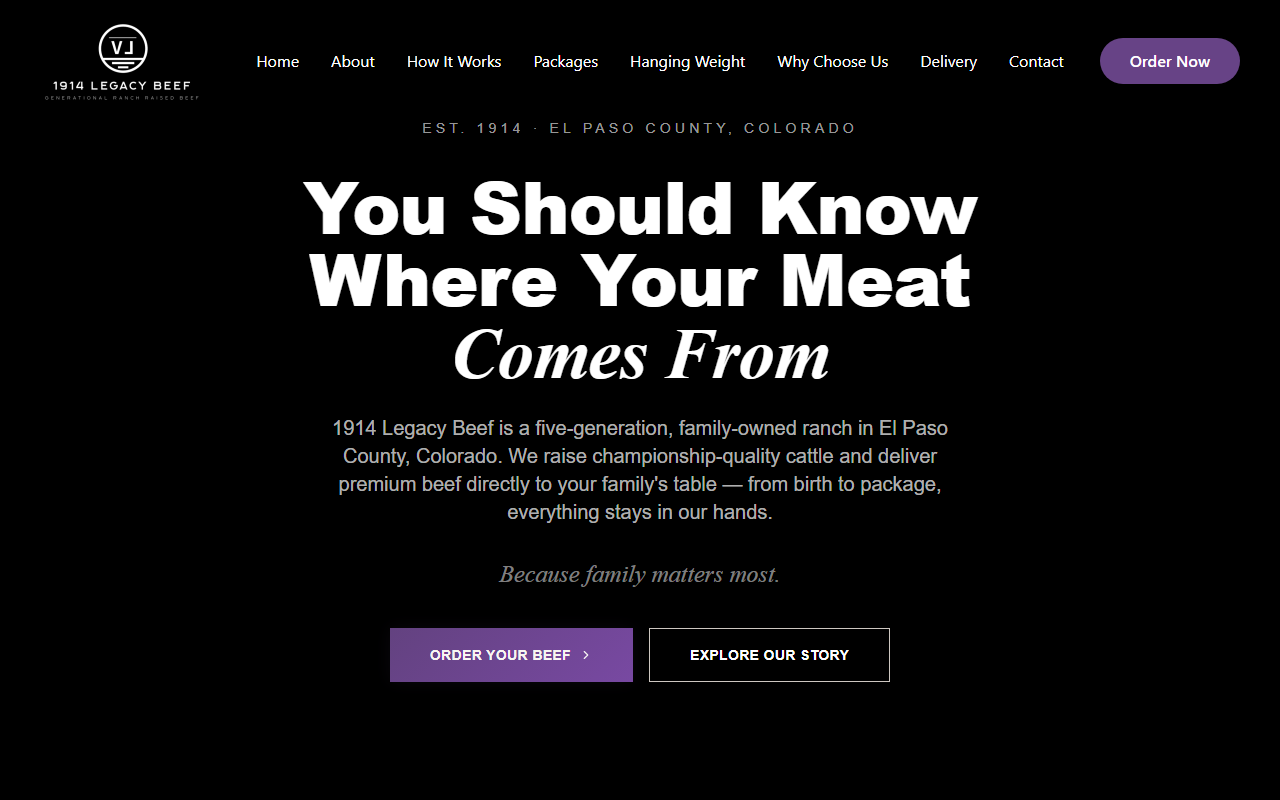 1914legacybeef.com screenshot