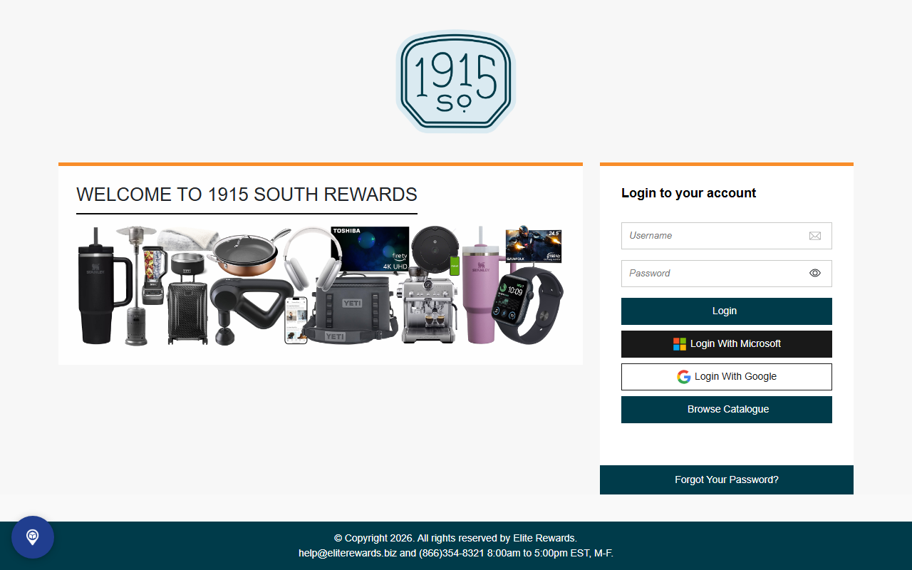 1915southrewards.com screenshot