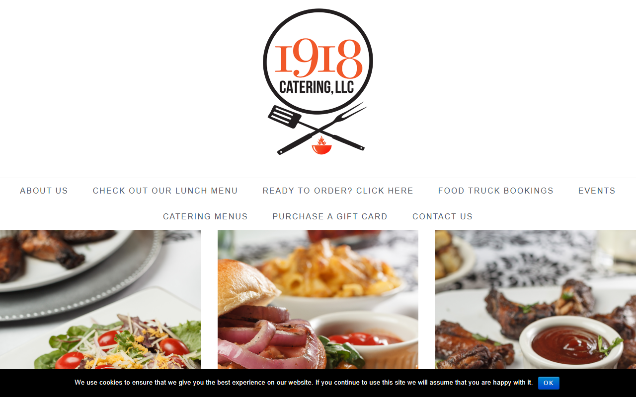 1918catering.com screenshot