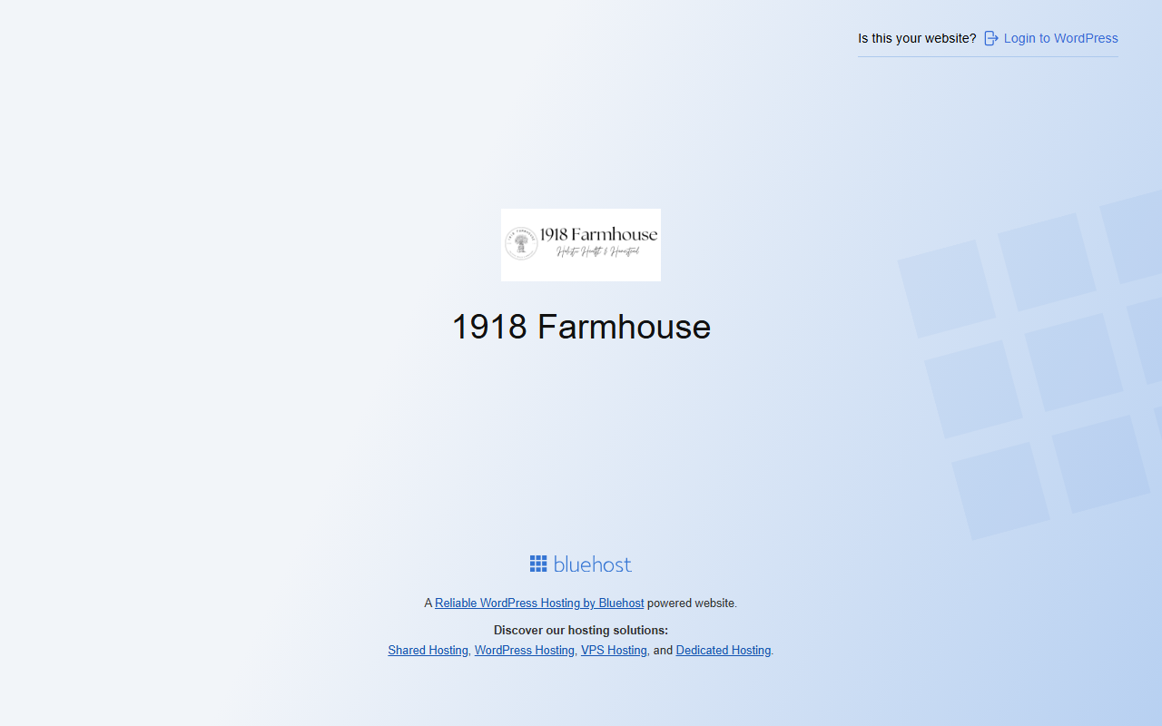 1918farmhouse.com screenshot