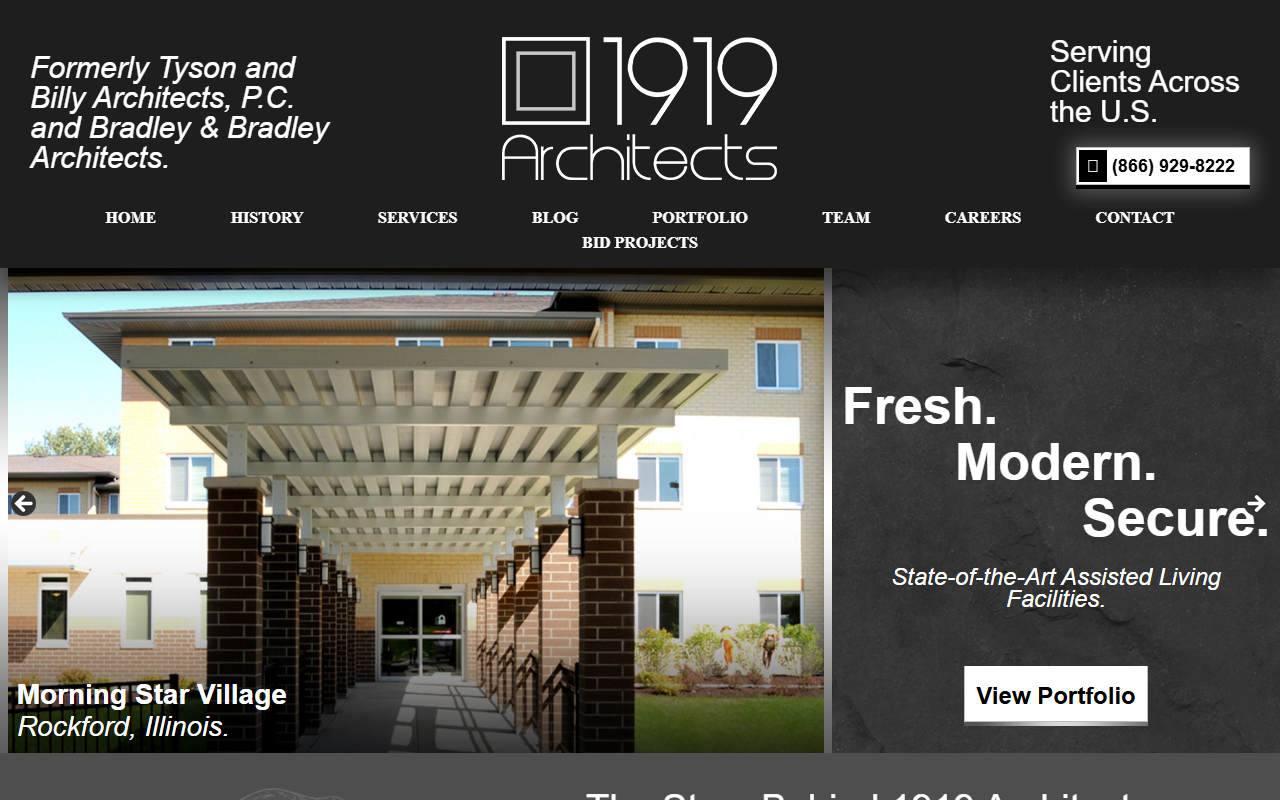 1919architects.com screenshot