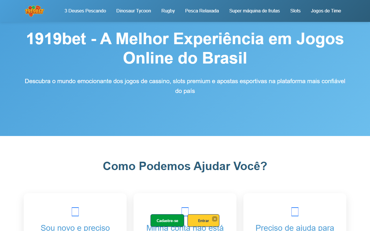 1919bet-brasil.com screenshot