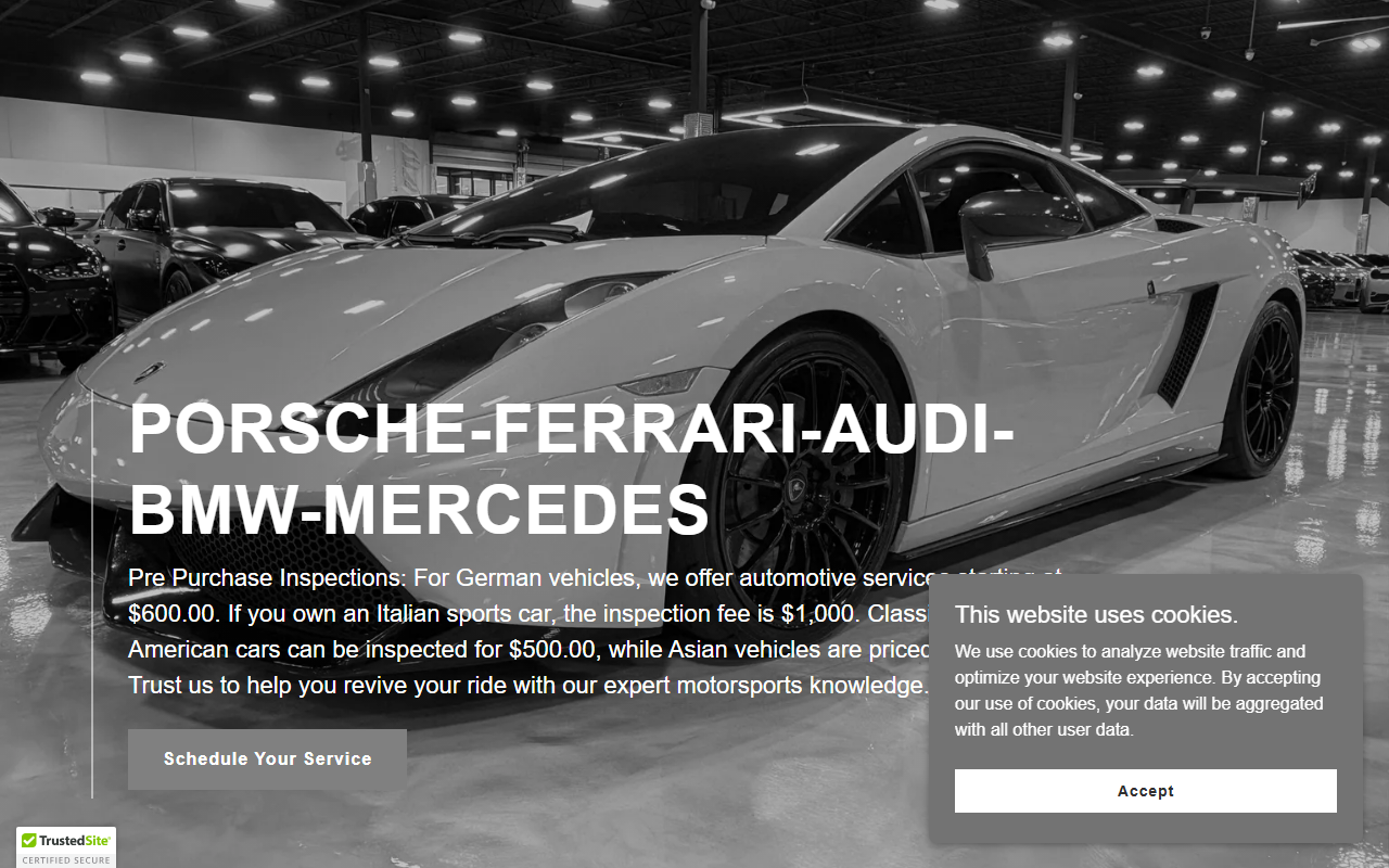 1919motorsports.com screenshot