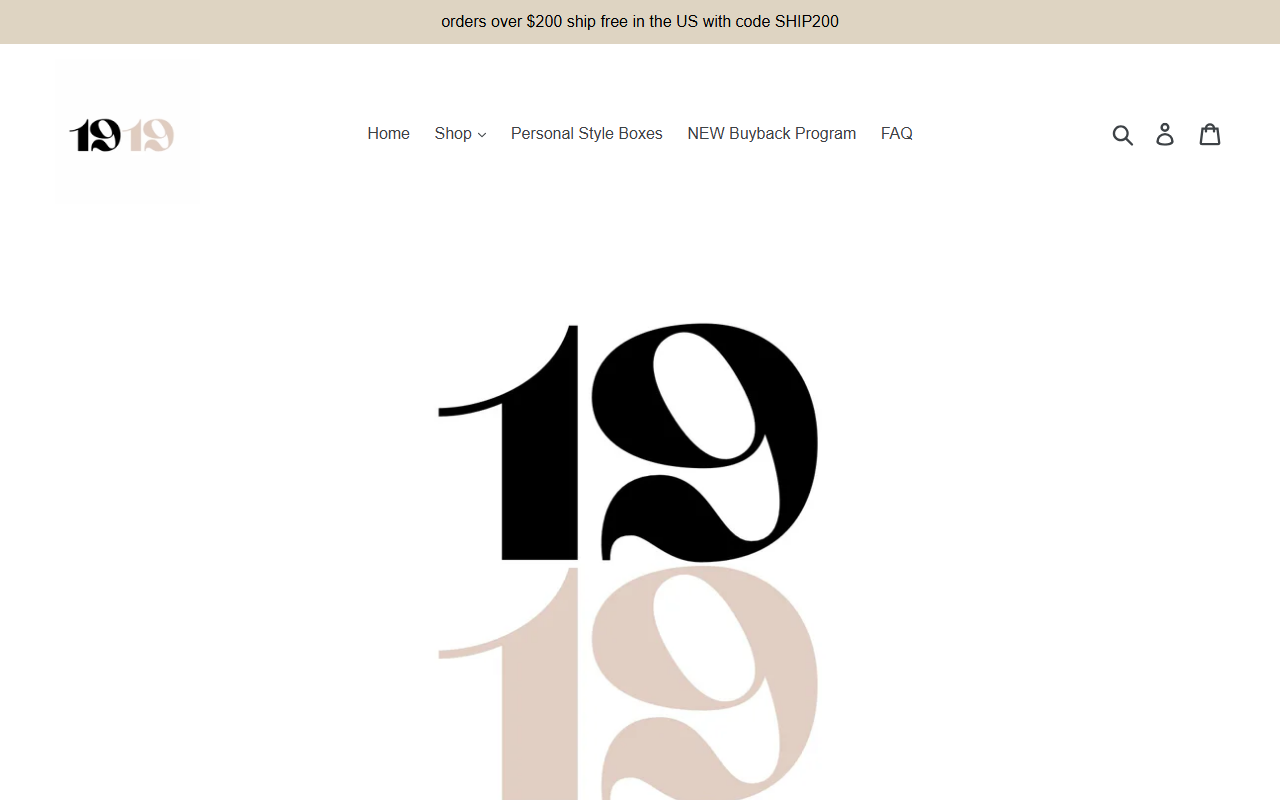 1919vintage.com screenshot