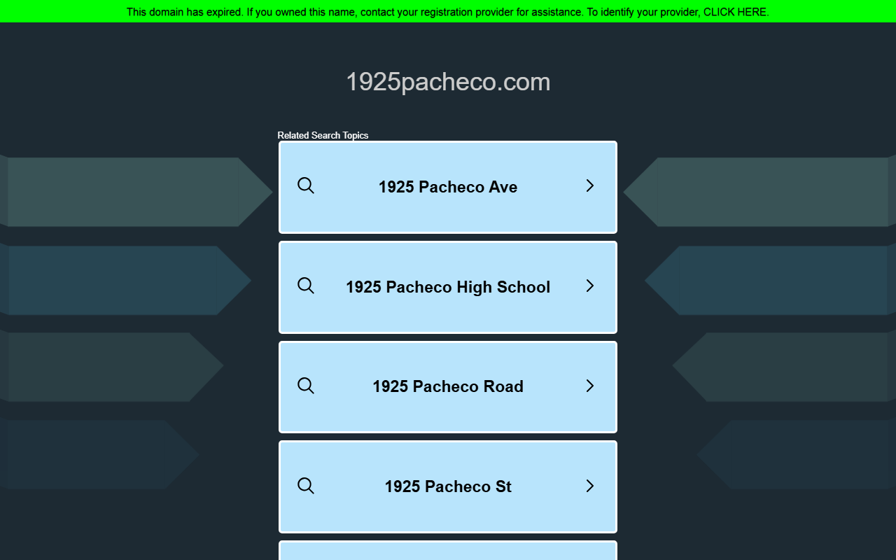 1925pacheco.com screenshot