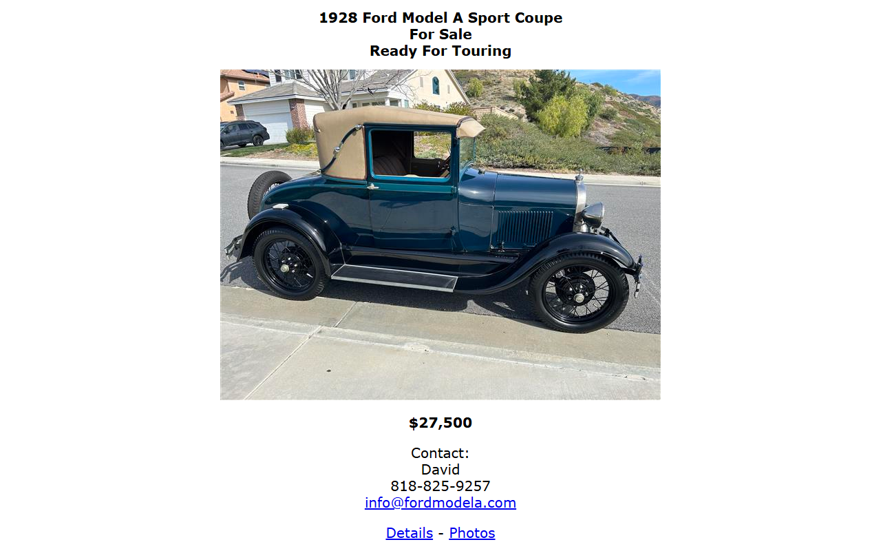 1928fordmodela.com screenshot