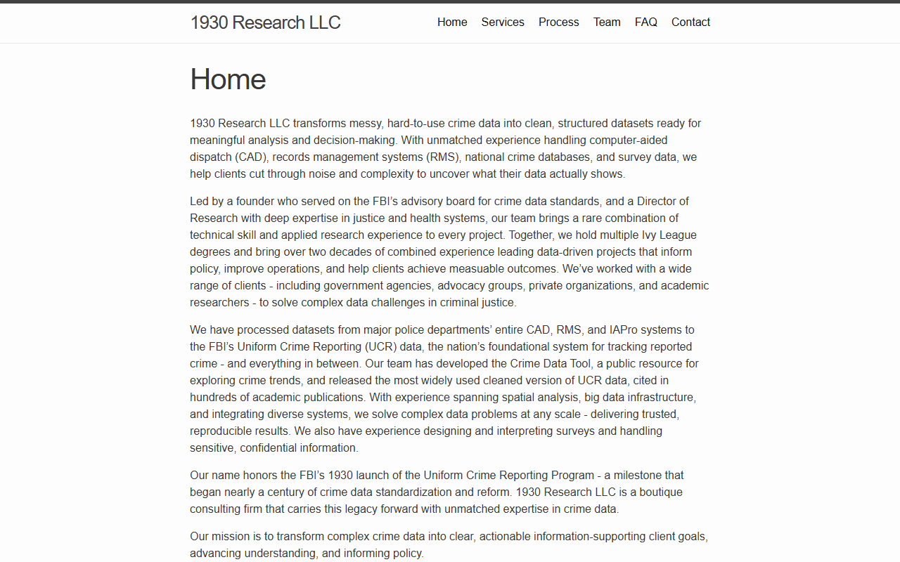 1930research.com screenshot